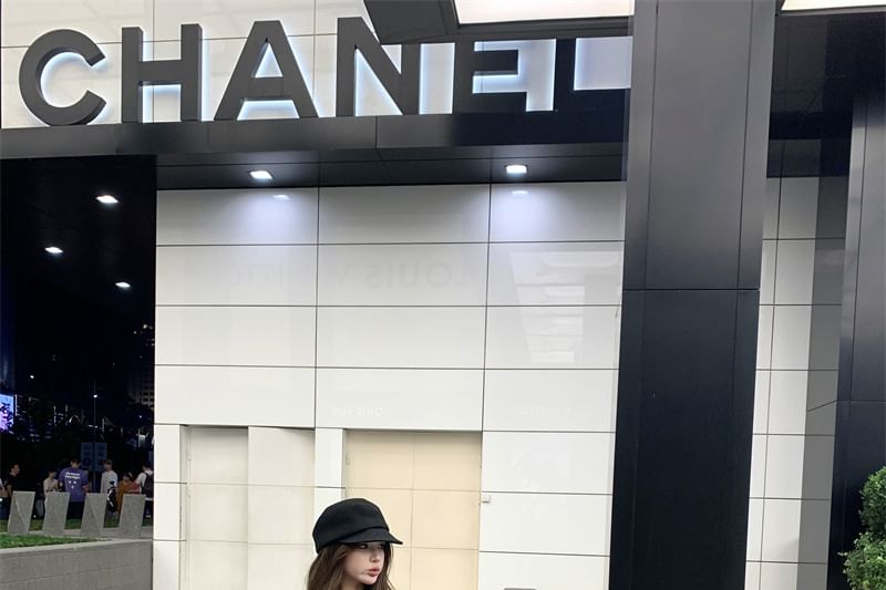 Hooded Tweed Zip Jacket