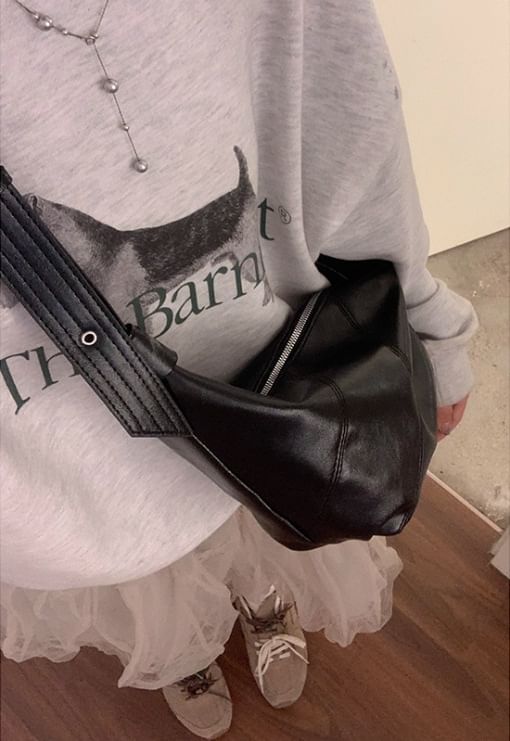Hobo Faux Leather Shoulder Bag