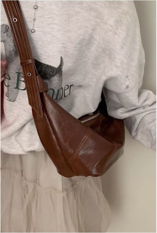 Hobo Faux Leather Shoulder Bag