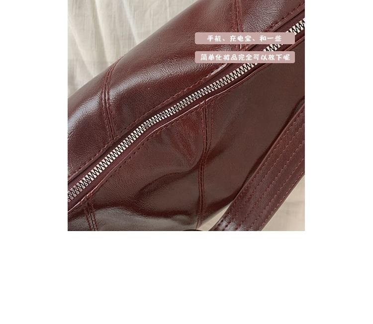 Hobo Faux Leather Shoulder Bag