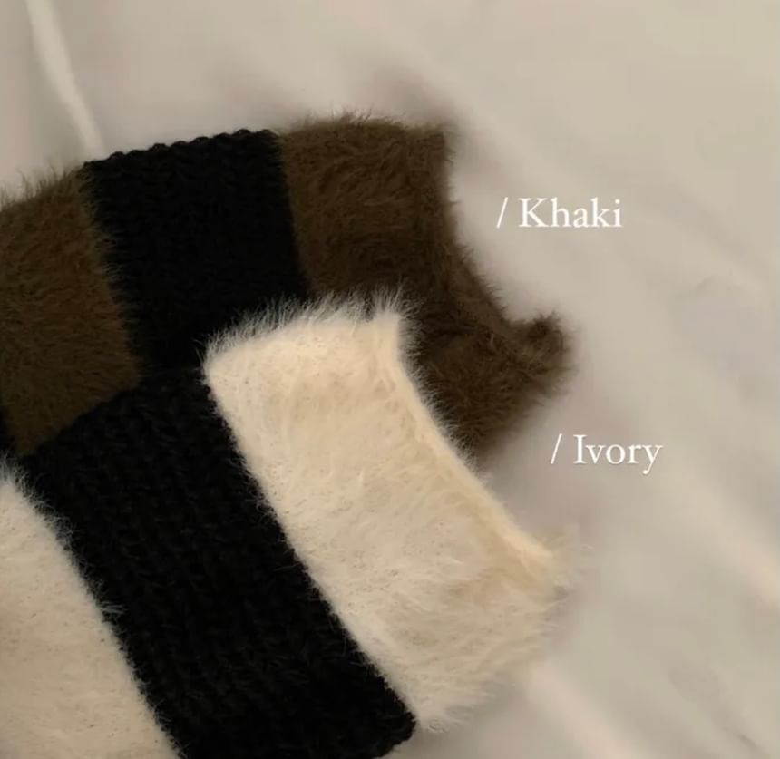 Striped Bateau Neck Jumper