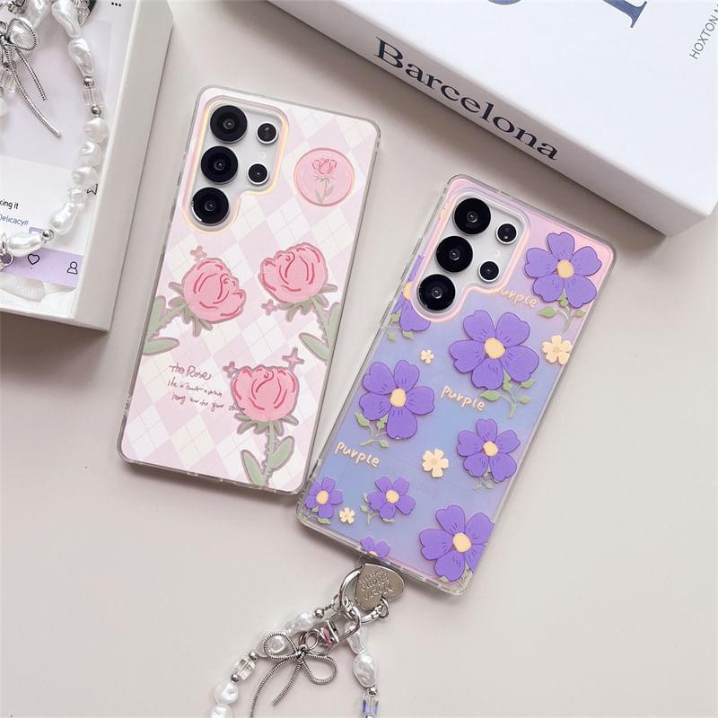 Floral Print Phone Case / Strap / Set