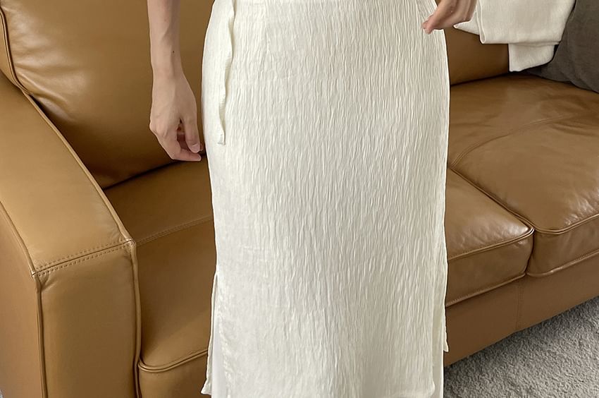 Crop Top & High-Waist Maxi Skirt Set