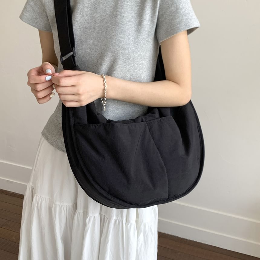 Plain Nylon Crossbody Shoulder Bag