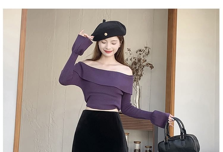 High-Waist Velvet Lace Panel Maxi Skirt