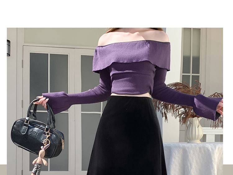 High-Waist Velvet Lace Panel Maxi Skirt