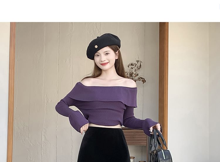High-Waist Velvet Lace Panel Maxi Skirt