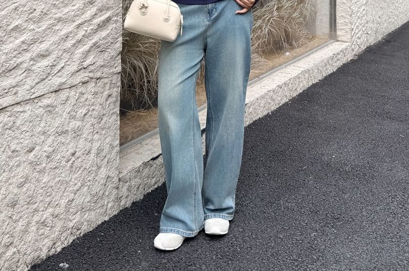 Ruched Two-Tone Henley Long-Sleeve Tee with Contrast Trim