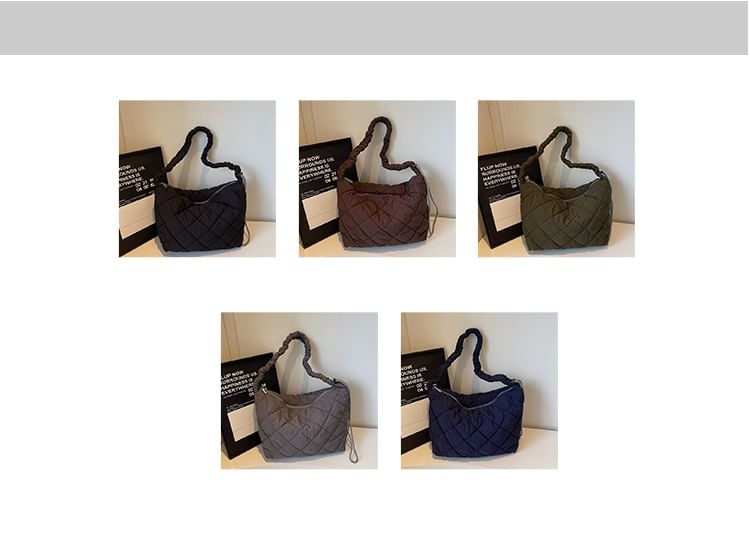 Quilted Plain Shoulder Bag