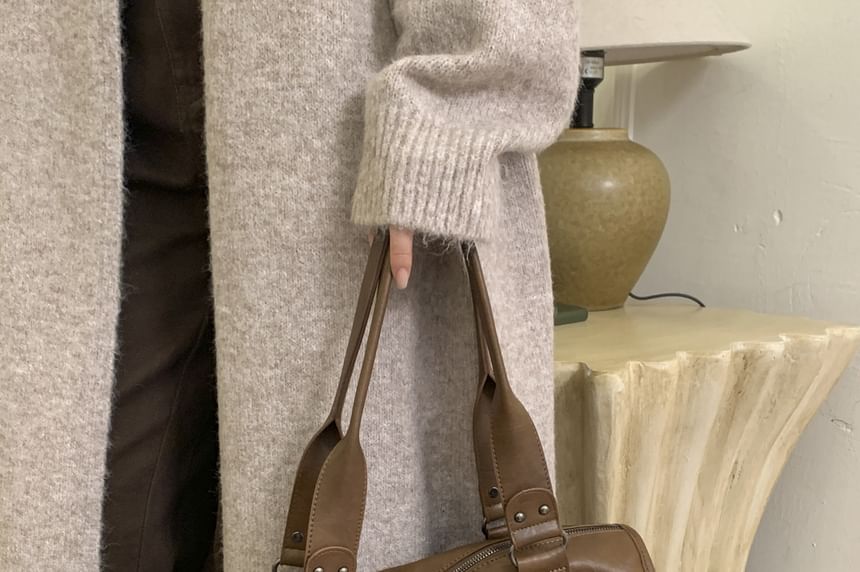Buckled Lace Up Crossbody Shoulder Bag