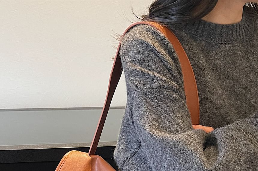 Flap Faux Leather Shoulder Bag