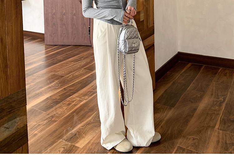 Mock Neck Sleeveless Top and V-Neck Cardigan Set