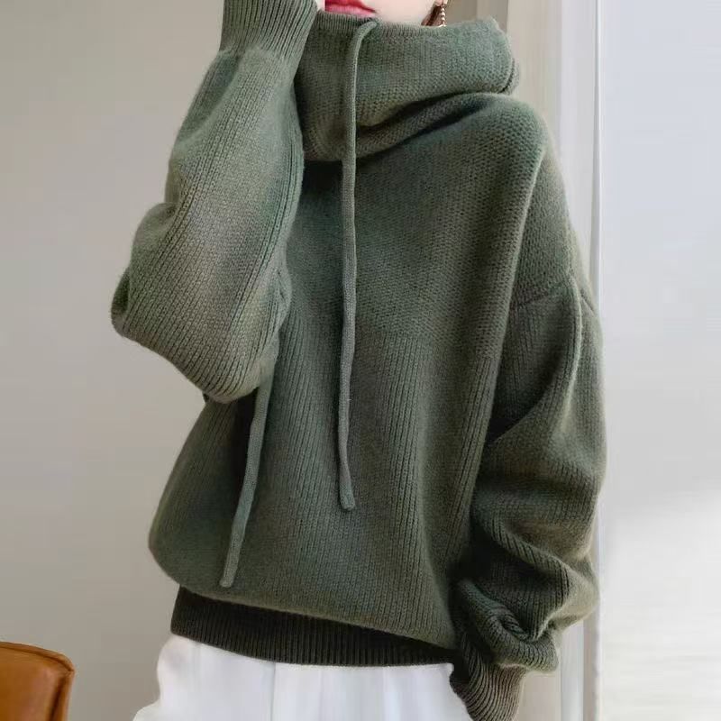 Oversized Hoodie Sweater with Plain Finish