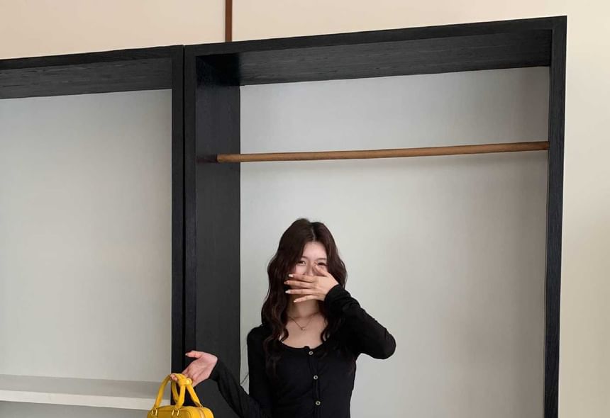 Set: Plain Long Jacket + Sleeveless Maxi A-Line Dress