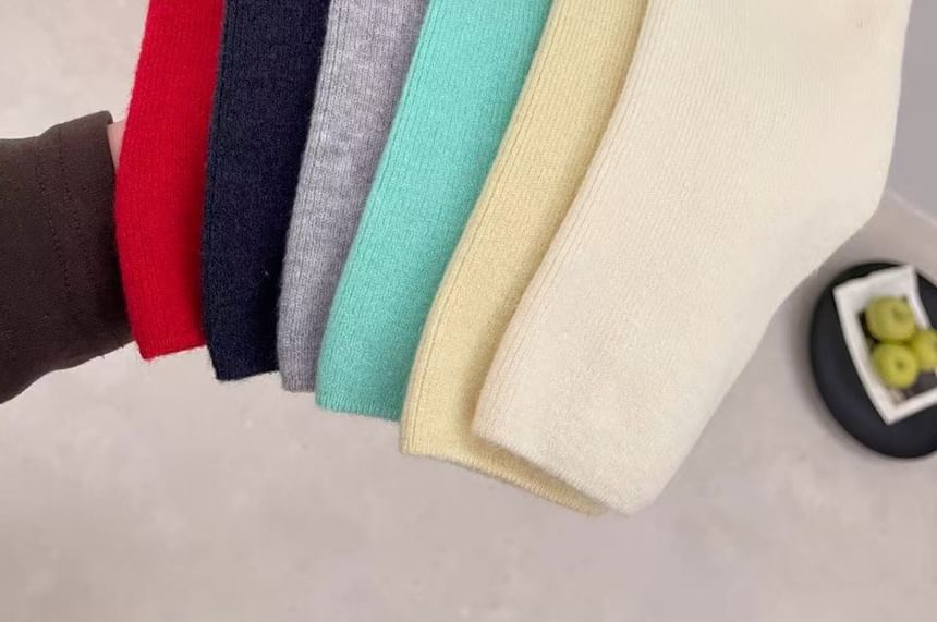 Collar Plain Mock Two-Piece Cardigan