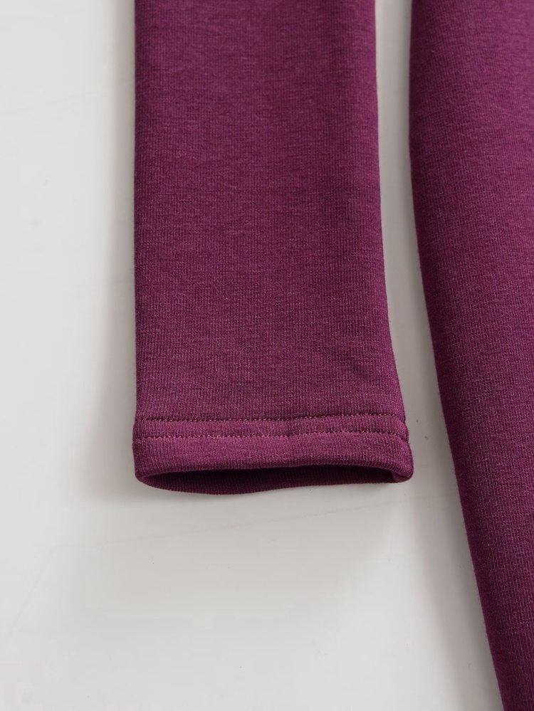 Long-Sleeve Mock Neck Slit Hem Plain Maxi Sheath Dress