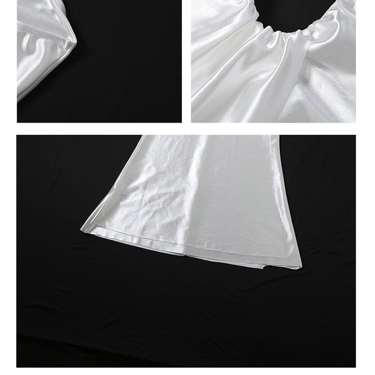 Sleeveless Plain Maxi A-Line Dress