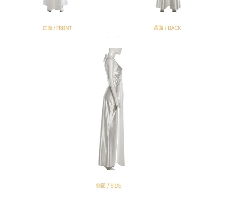 Sleeveless Plain Maxi A-Line Dress
