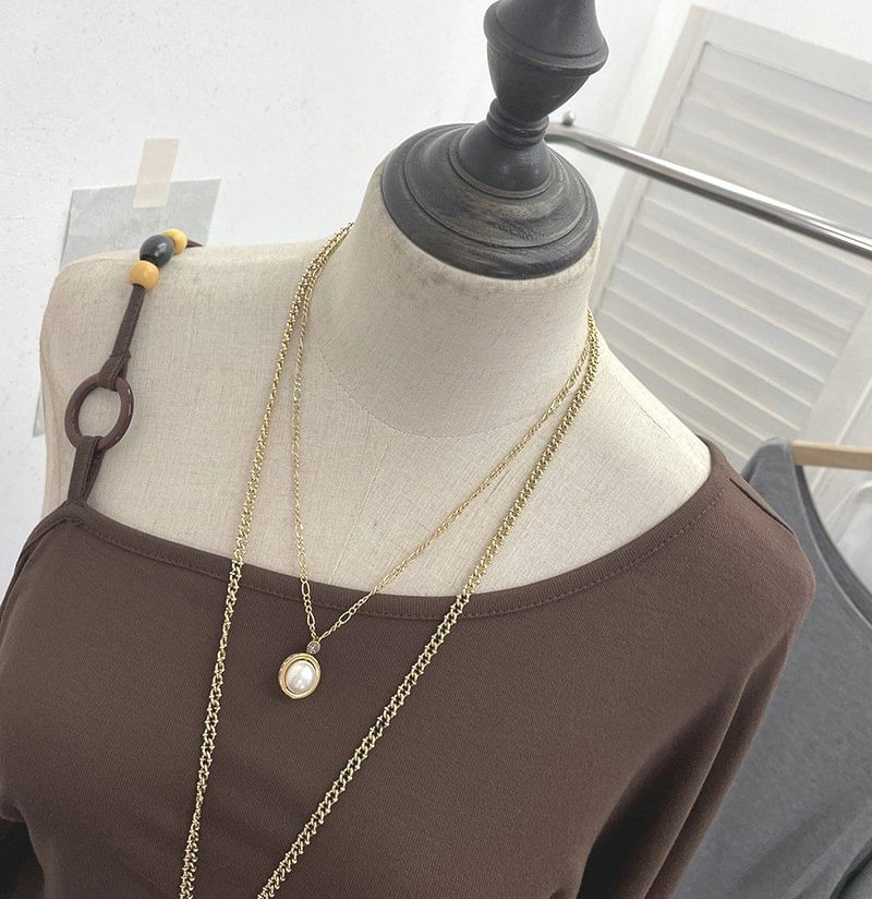 Asymmetric Cold-Shoulder Long-Sleeve Top