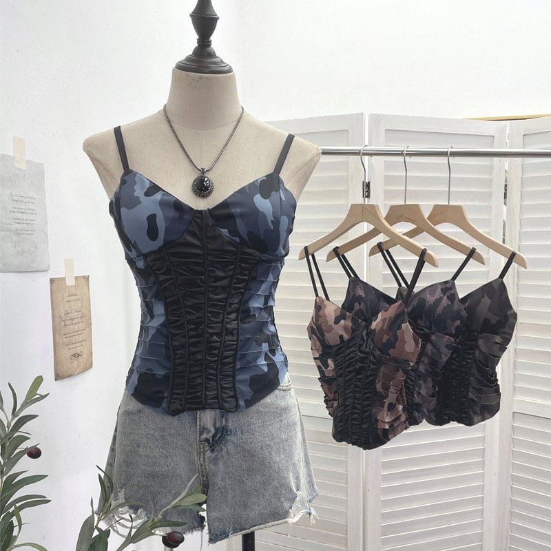 Camouflage V-Neck Cami