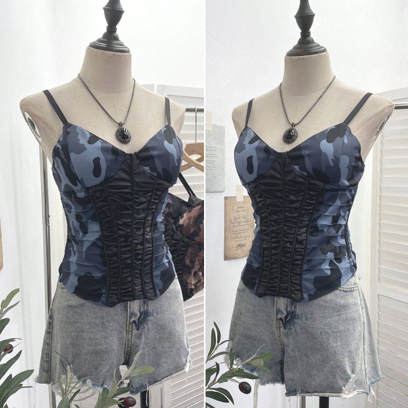 Camouflage V-Neck Cami
