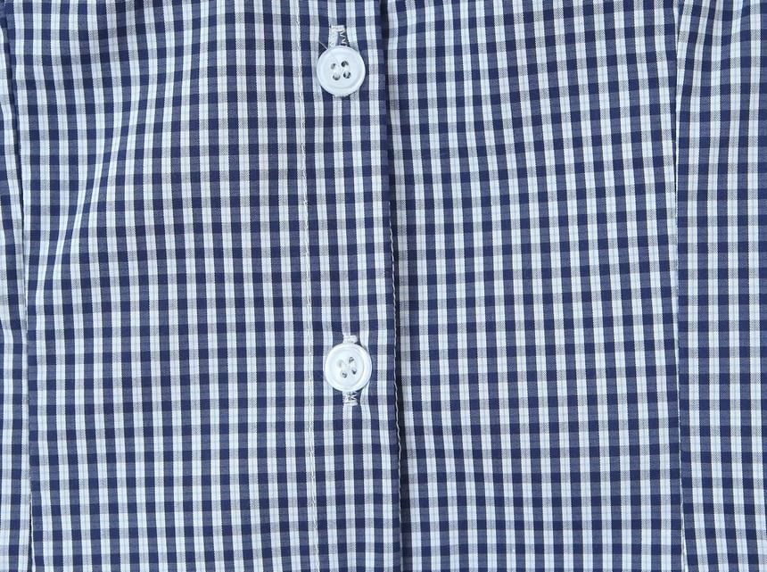 Puff Sleeve V-Neck Lace Trim Plaid Fitted Blouse and Mini Pleated Skirt