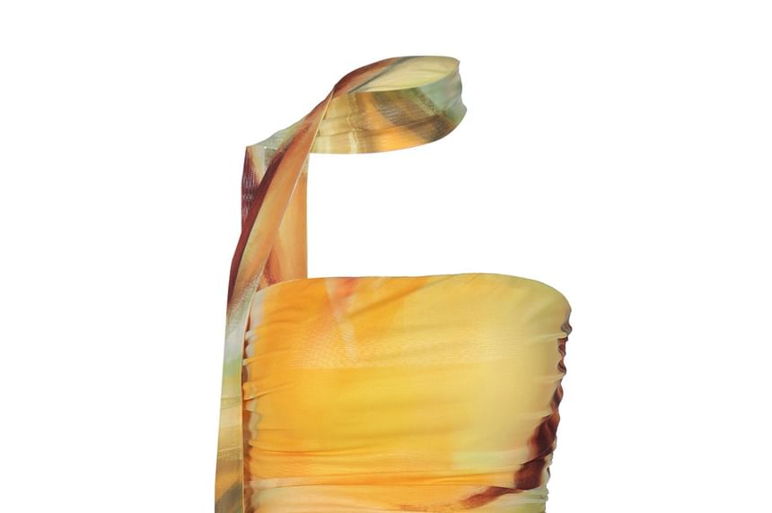 Tie-Dye Mesh Tube Top