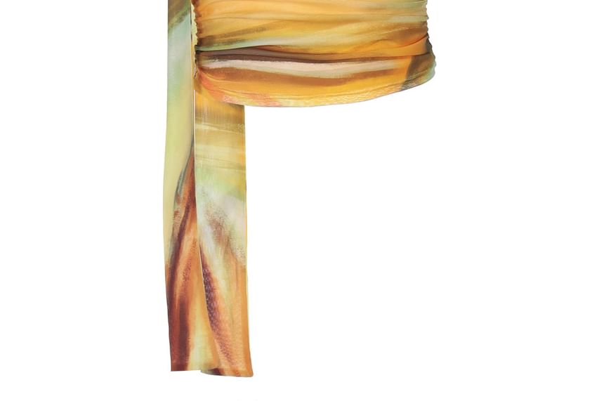 Tie-Dye Mesh Tube Top