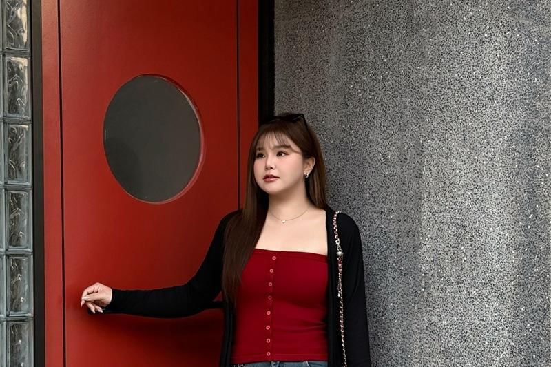 V-Neck Button-Up Plain Long Cardigan
