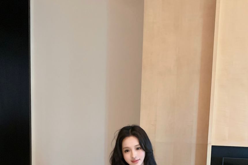 Plain Cropped Cardigan