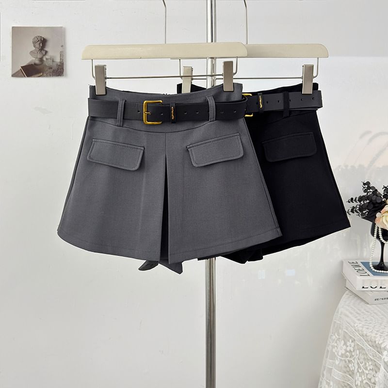 Plain Mini A-Line Skirt