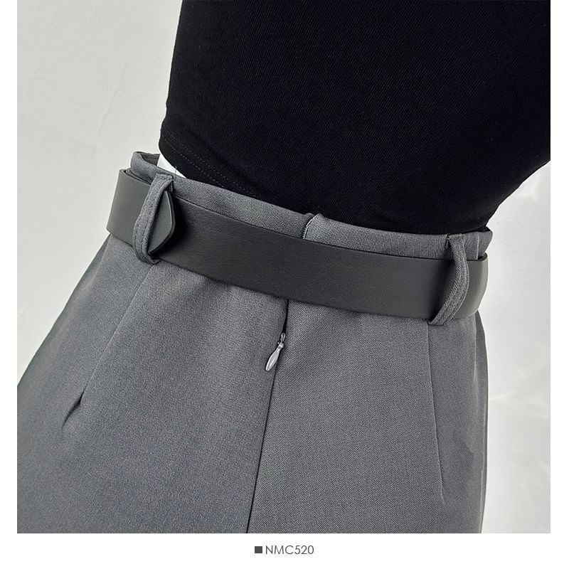 Plain Mini A-Line Skirt