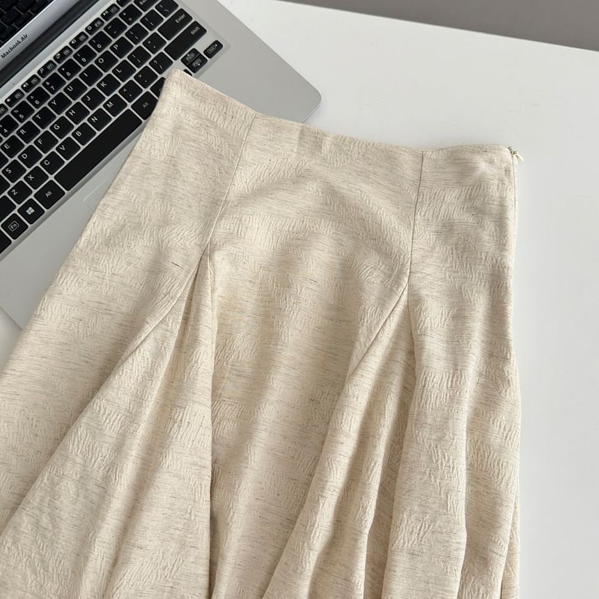 Asymmetrical High Low A-Line Skirt Set
