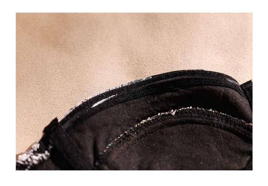 Strapless Jacquard Corset Top