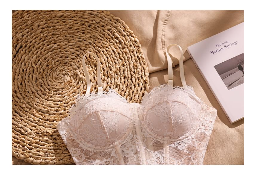Lace Strappy Bustier Top