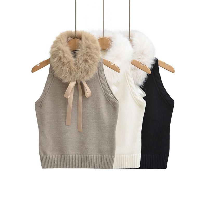 Halter Cable Knit Crop Top & Scarf Set