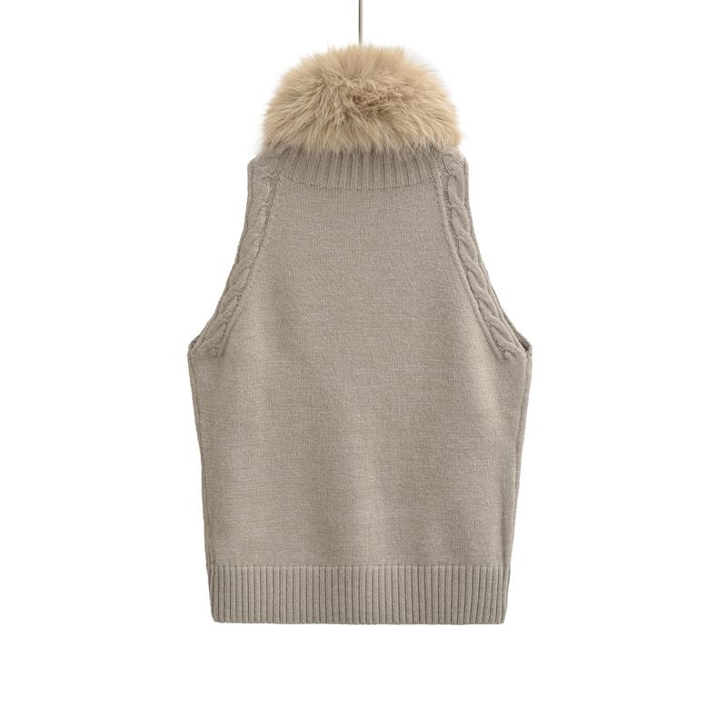 Halter Cable Knit Crop Top & Scarf Set