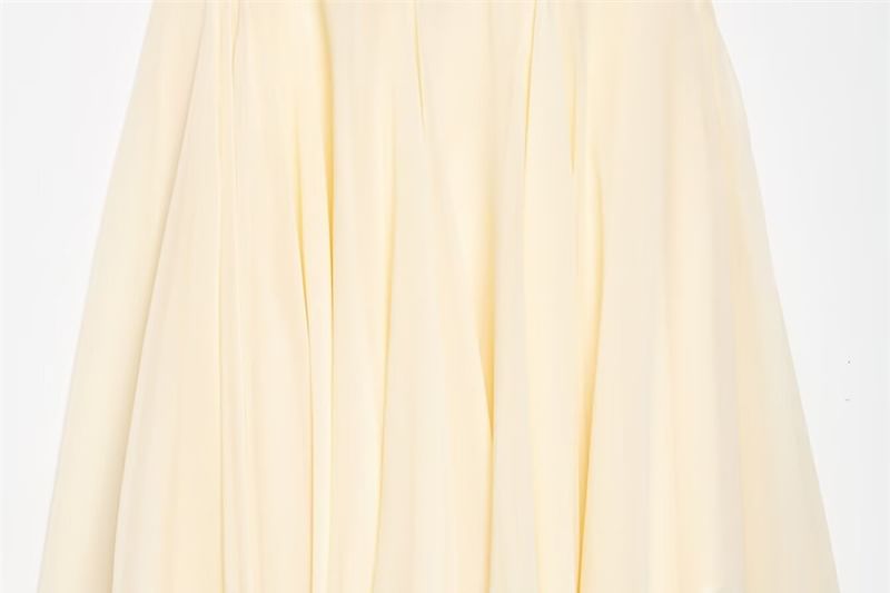 [S] Spaghetti Strap Lace Panel Open Back Mini A-Line Dress