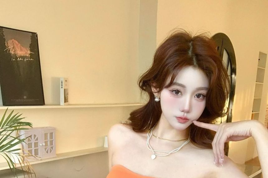Padded Asymmetric Tie Side Crop Tube Top
