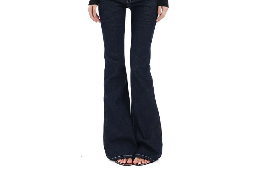V-Neck Ribbed Knit Top with Lace Trim Sleeves