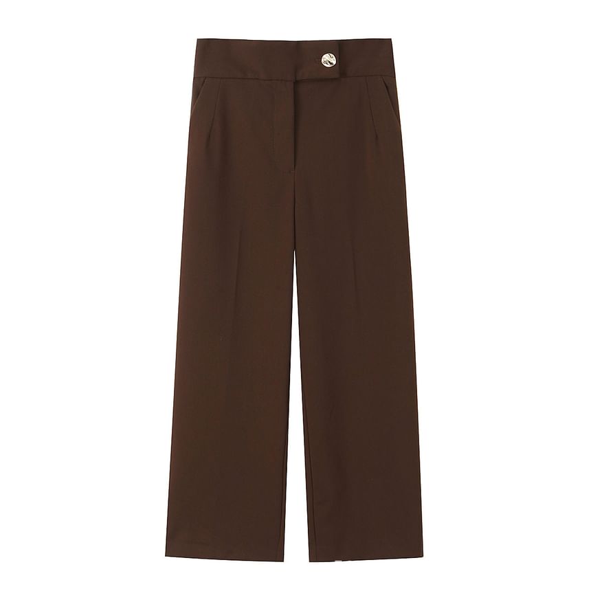 Asymmetrical Top & Wide Leg Pants Set