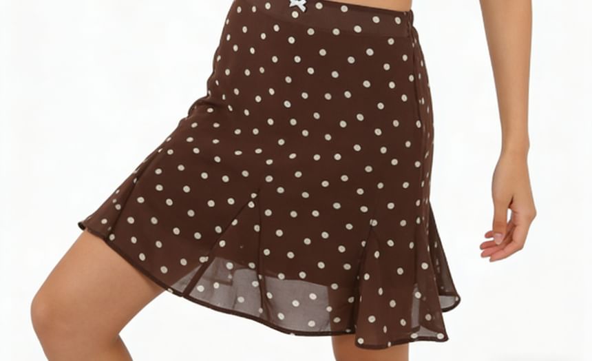 V-Neck Lace-Trim Camisole with Sheer Midi Skirt