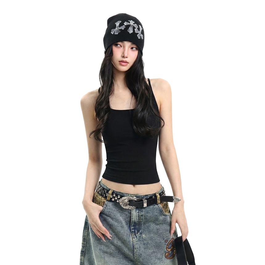 Racerback Sleeveless Basic Top