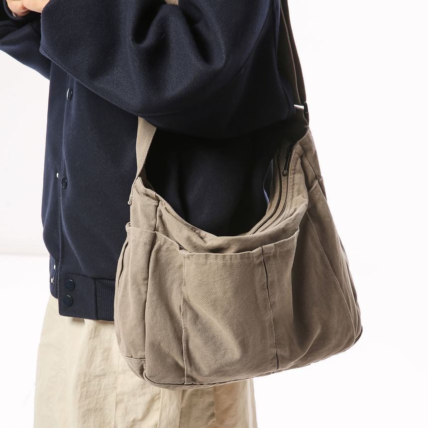 Plain Canvas Shoulder Bag
