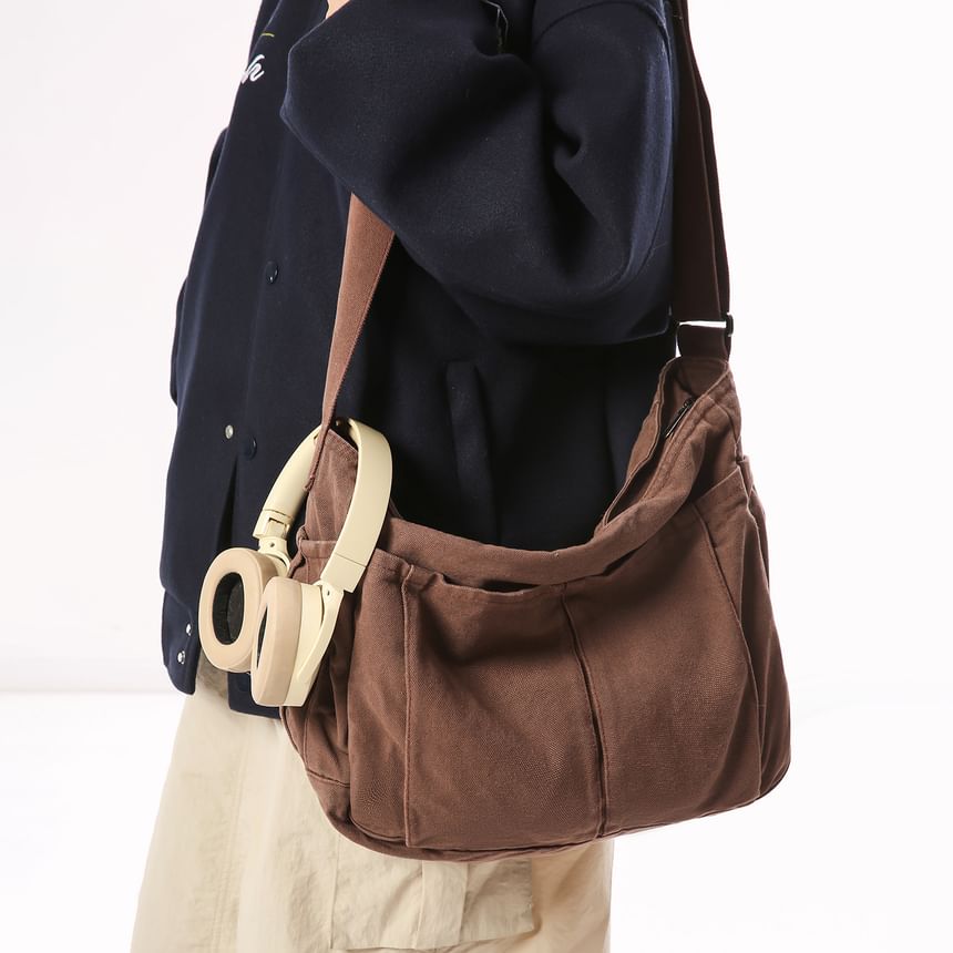 Plain Canvas Shoulder Bag