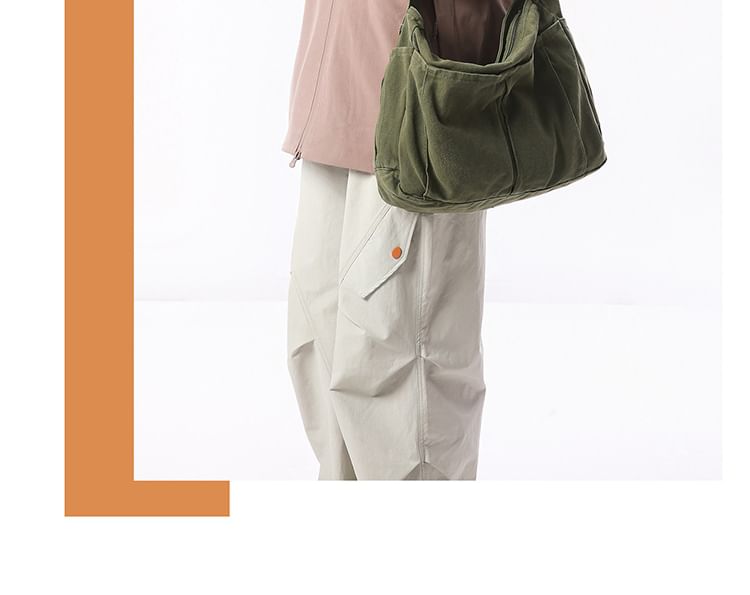Plain Canvas Shoulder Bag