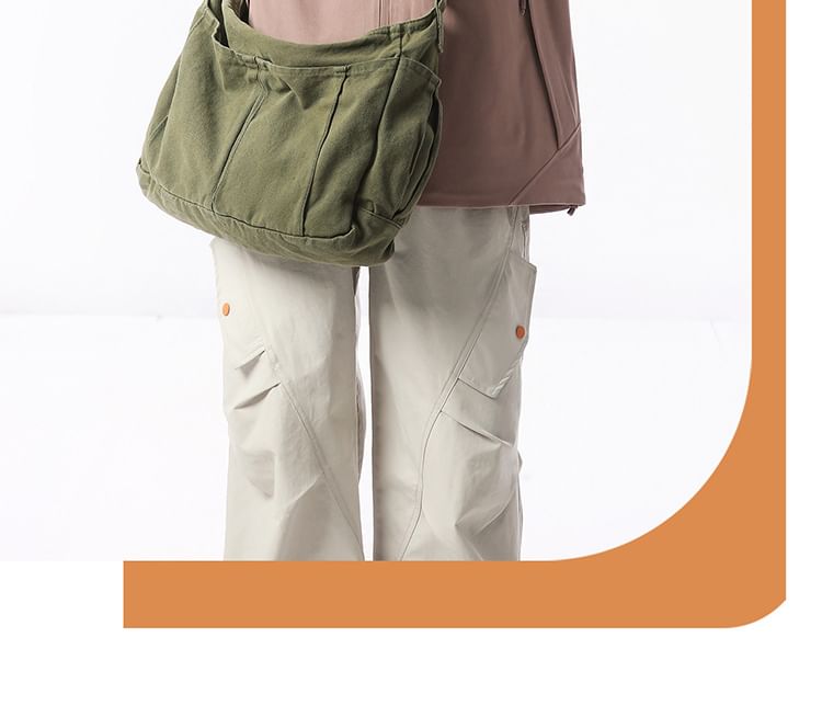 Plain Canvas Shoulder Bag