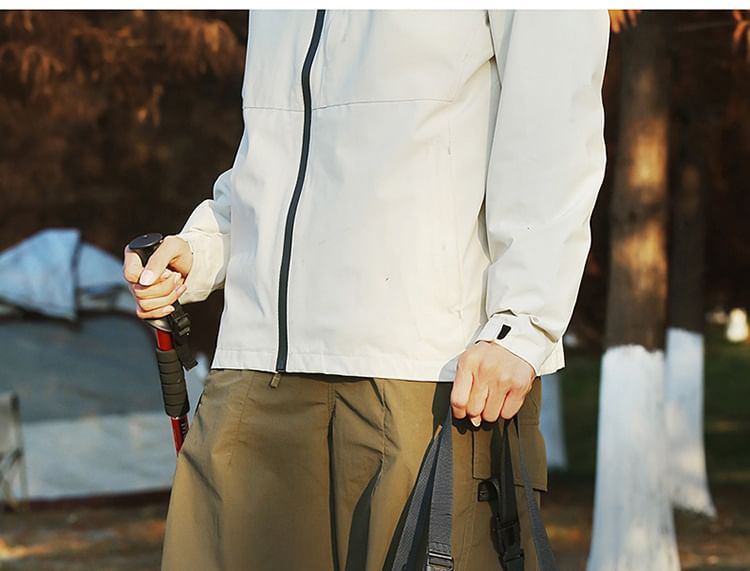 Color Panel Canvas Shoulder Bag
