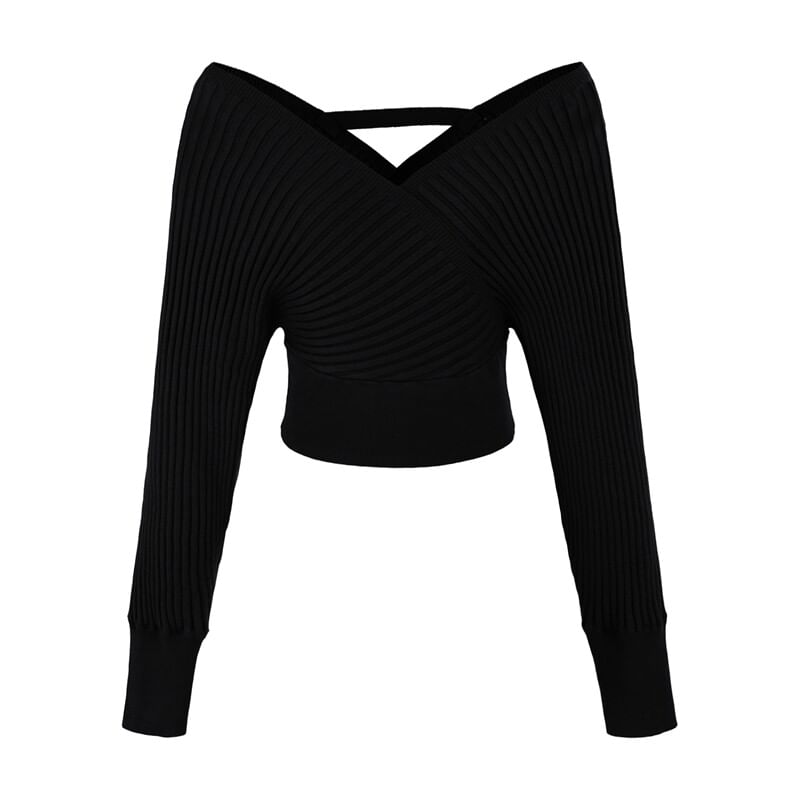 Ribbed Knit Sweater and Pencil Skirt Set