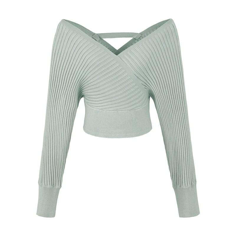 Ribbed Knit Sweater and Pencil Skirt Set